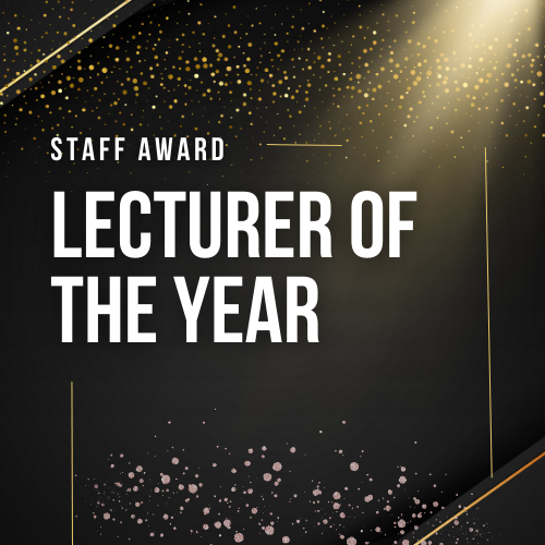 staff award, lecturer of the year