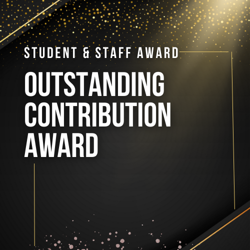 student and staff award, outstanding contribution award