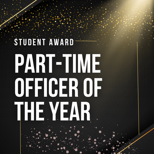 student award, part-time officer of the year