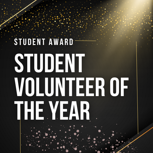 student award, student volunteer of the year