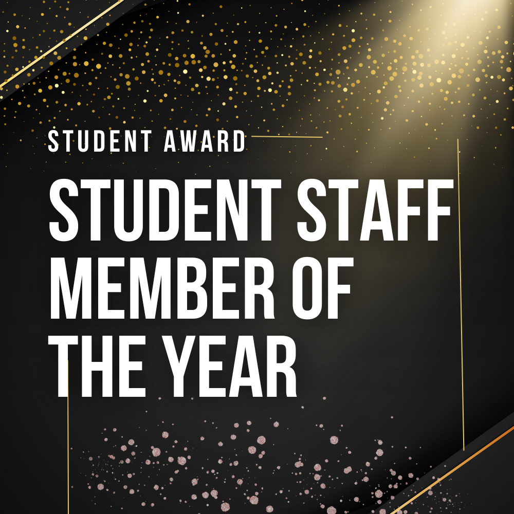 student award, student staff member of the year
