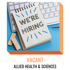 vacant - allied health & sciences